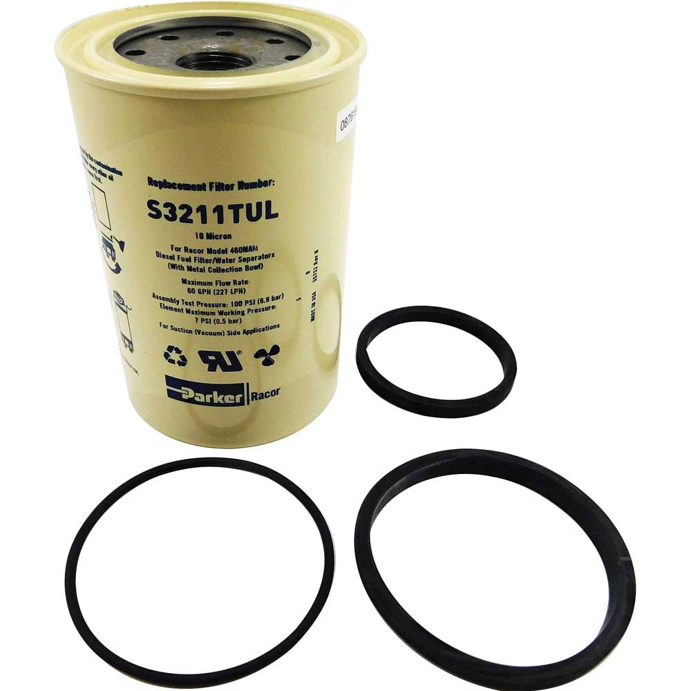 UL Listed 10 Micron Diesel Fuel Filter Element Racor S3211TUL