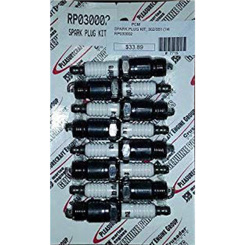 Spark Plug Set Ford 302 - 351 -14MM - Autolite #24 Set Of 8 OEM RP030002