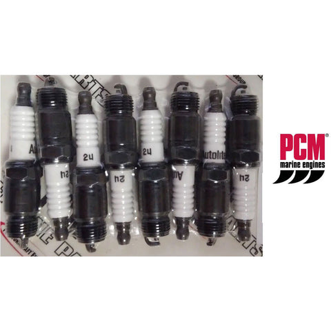 Spark Plug Set Ford 302 - 351 -14MM - Autolite #24 Set Of 8 OEM RP030002