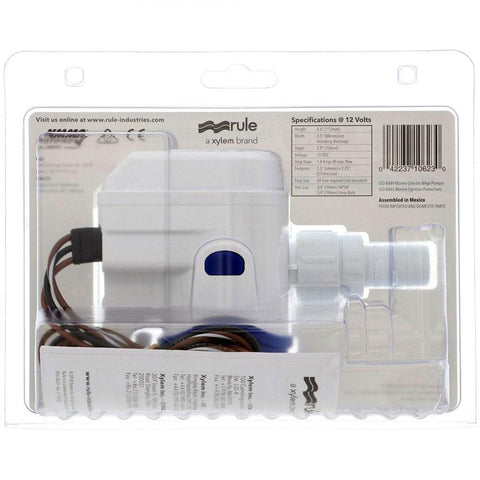 BILGE PUMP 500 GPH RULE MATE AUTOMATIC RM500B