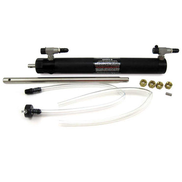 Unbalanced outboard hydraulic steering cylinder works with Seastar Solutions & Teleflex marine hydraulic steering helms to provide smooth, fatigue free steering.