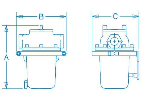 SEA STRAINER COMPLETE ASSEMBLY MARINE HARDWARE 1-1/4 INCH NPT