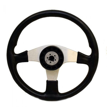 STEERING WHEEL ULTRAFLEX CORSE BLACK - SILVER UFLCOURSE-BS