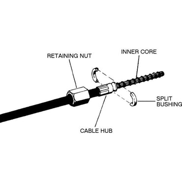 NUT ADAPTER FOR STEERING CABLE MORSE TO UFLEX-K66