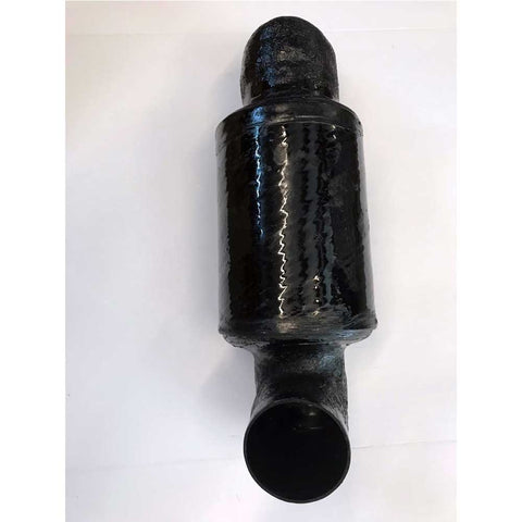 2009-2011 Muffler Mastercraft -  4" Inlet w/60° Angle - 3.5" Outlet w/ 80° Angle - Vertical 8.1 Liter 235/245/255/XS OEM 252050
