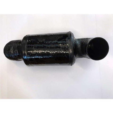 2009-2011 Muffler Mastercraft -  4" Inlet w/60° Angle - 3.5" Outlet w/ 80° Angle - Vertical 8.1 Liter 235/245/255/XS OEM 252050