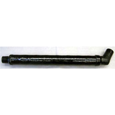 Muffler Interchangeable Angled 3-1/2 Inch O.D. Inlet With 3 Inch O.D. Straight Outlet 46 Inches Long OEM UM-288-3530