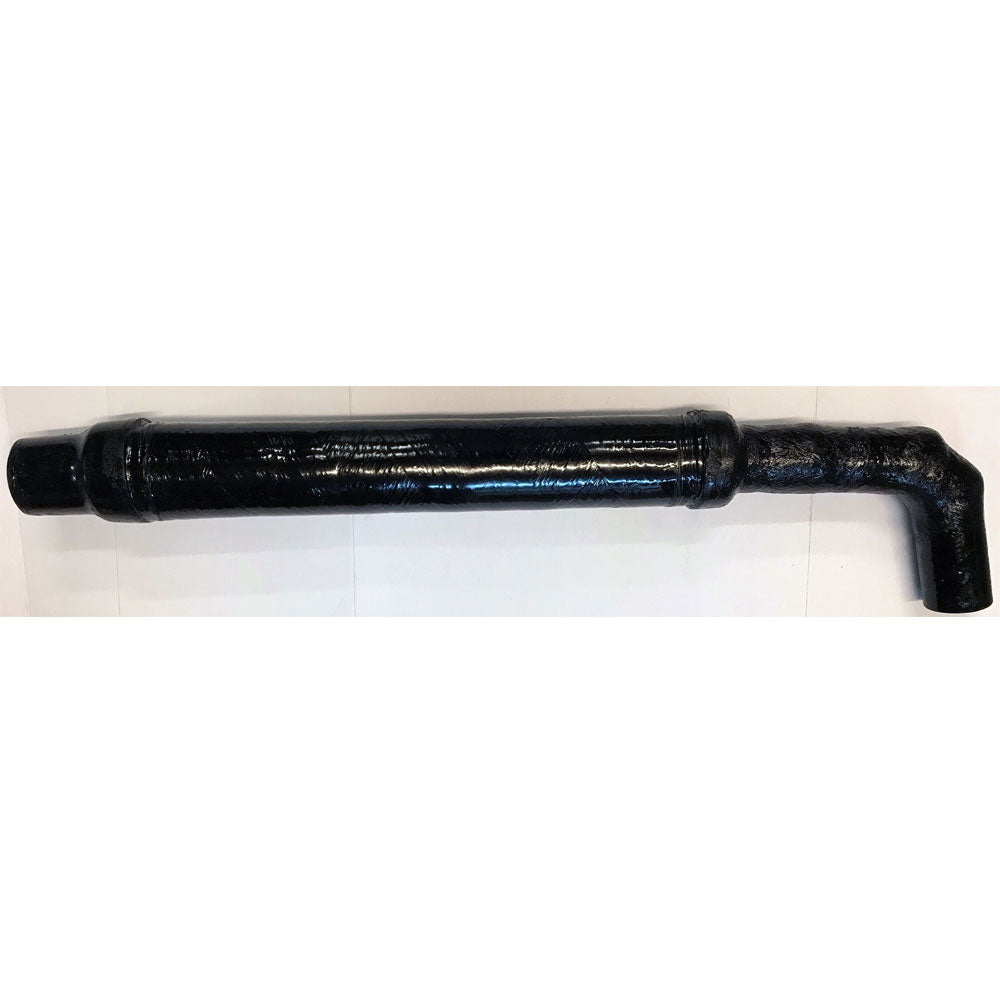MUFFLER TIGE' - 3" inlet w/extended 76° angle - 3.5" outlet - 27" body length OEM - 4087-T