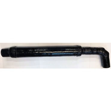 MUFFLER TIGE' - 3" inlet w/extended 76° angle - 3.5" outlet - 27" body length OEM - 4087-T