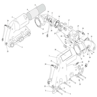 Corner Exhaust Port Side Exhaust Assembly 5.7L PCM Part Number RA133001A - See Item # 17 In Picture