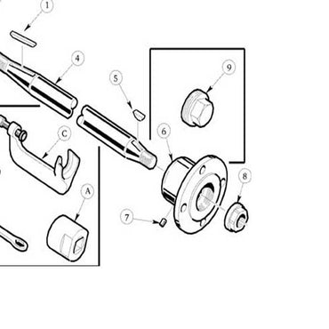 Nut Only - Retaining Nut Fits ALL A.R.E. Drive Shaft Systems