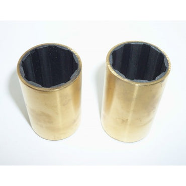 Strut Bushing Set 1-1/8 Inch I.D. X 1-3/8 Inch O.D. Brass Marine Hardware Bushings SB1.1X1.3