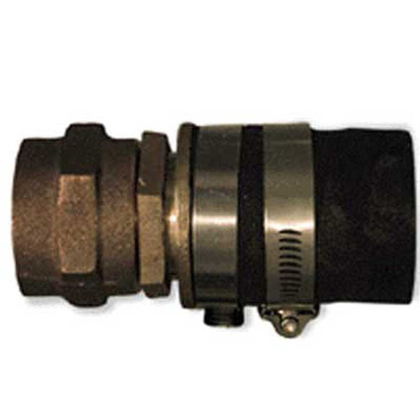 Stuffing Box 1-1/8" Shaft and 1-3/4" I.D. Hose and 2 Stainless Steel Hose Clamps